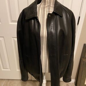 Men's Claiborne leather coat, XL
